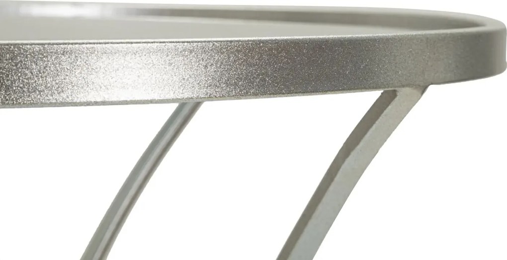 Odkladací stolík Trixy 56 cm strieborný
