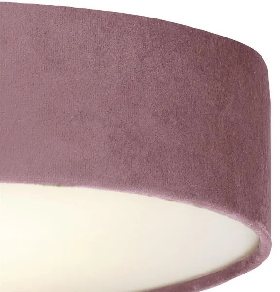 Searchlight 23298-2PI - Stropné svietidlo DRUM PLEAT 2xE27/15W/230V ružová