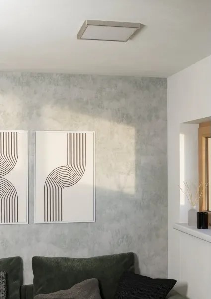 Eglo 901322 - LED stropné svietidlo FUEVA LED/13W/230V 2700/4000/6500K 29x29 cm chróm