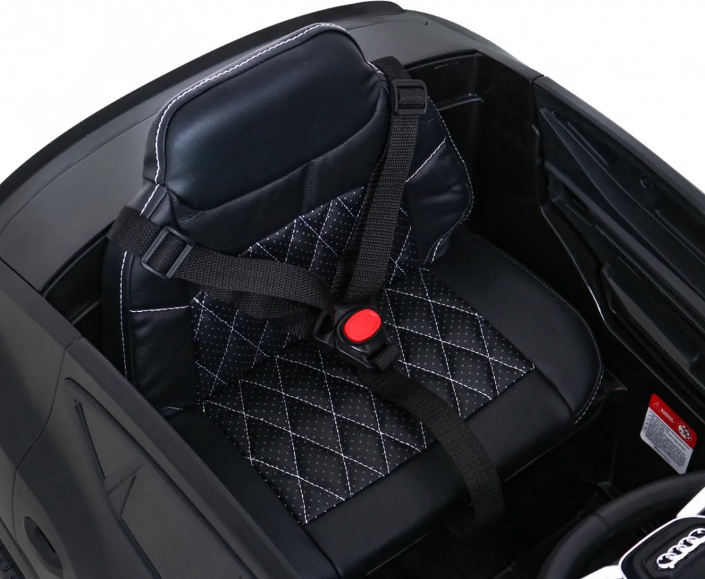 Ramiz Audi E-Tron Sportback pre deti Čierna + Pilot + pohon 4x4 + pomalý štart + rádio MP3 + LED
