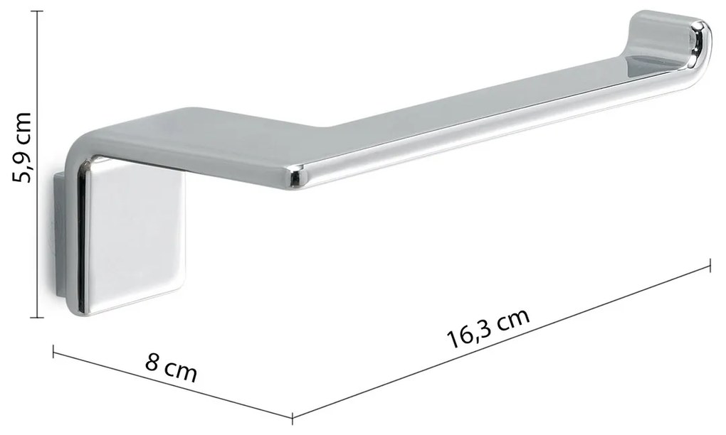 GEDY A92413 Il Giglio držiak toaletného papiera bez krytu, chróm