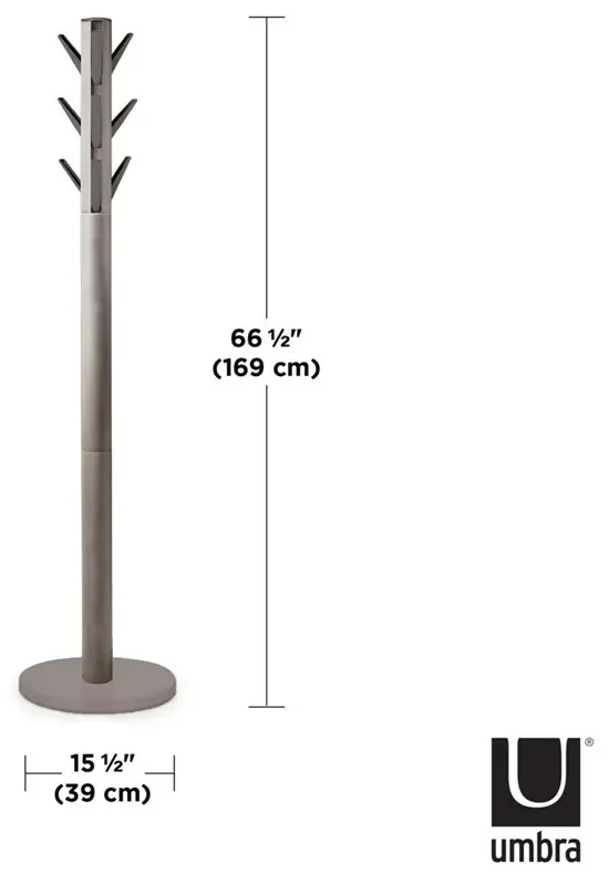 Umbra Vešiak FLAPPER 165x57 cm sivý