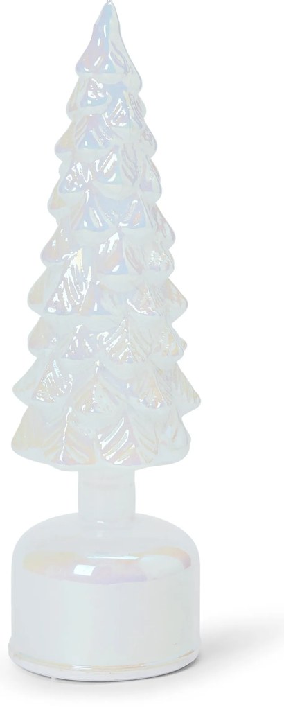 Otáčajúci sa LED dekoračný strom zo skla, malý