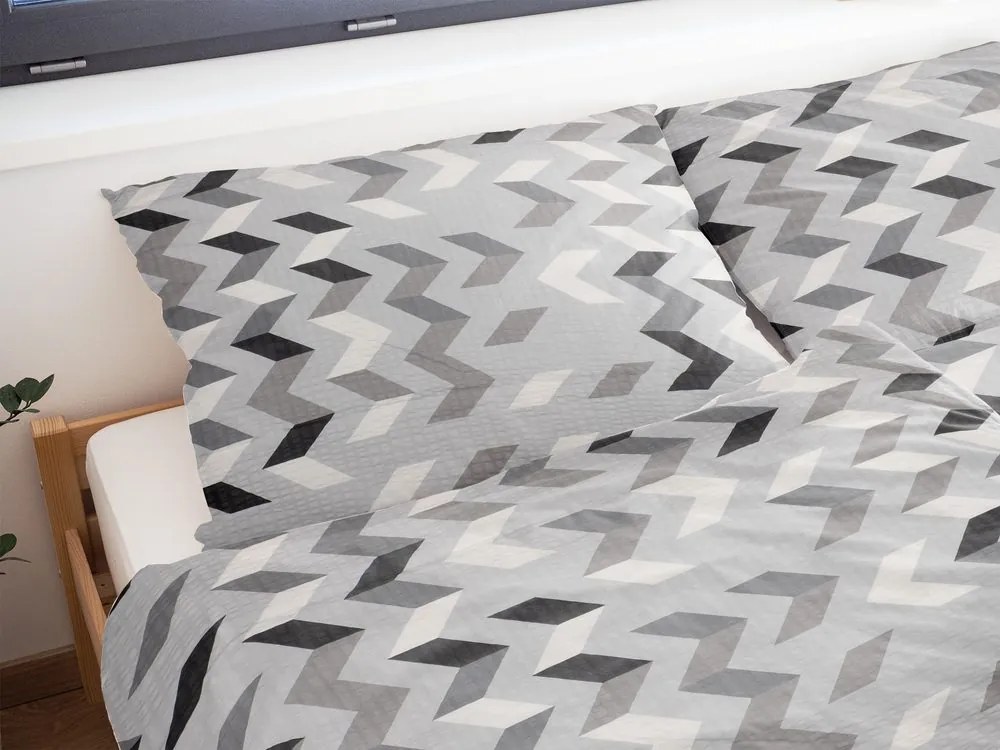 Polášek Krepové obliečky Šípky - 140 x 220 cm / 70 x 90 cm