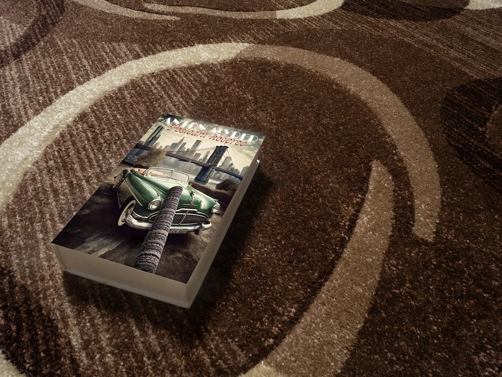 Spoltex, Kusový koberec Florida brown 9828, 80x150, hnedá, chodba / predsieň