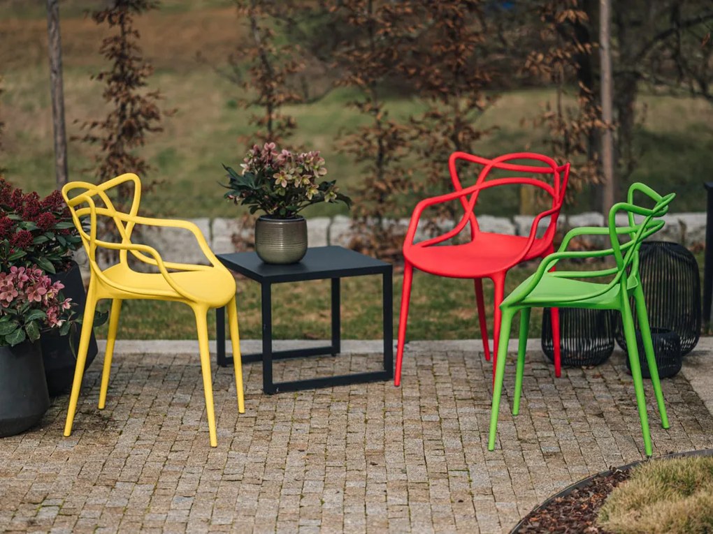 AKCIA Žltá plastová stolička KATO II. kvalita