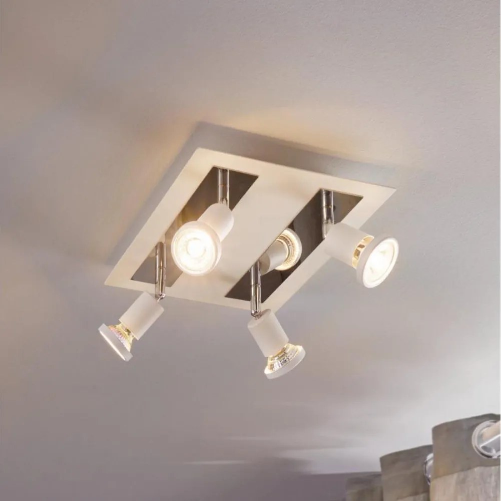 Eglo 94962 - LED Bodové svietidlo SARRIA 4xGU10-LED/5W/230V