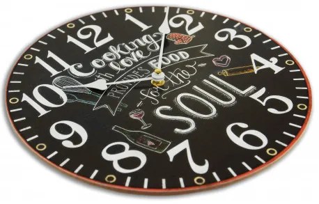 Hodiny drevené 30x30 DEB6288