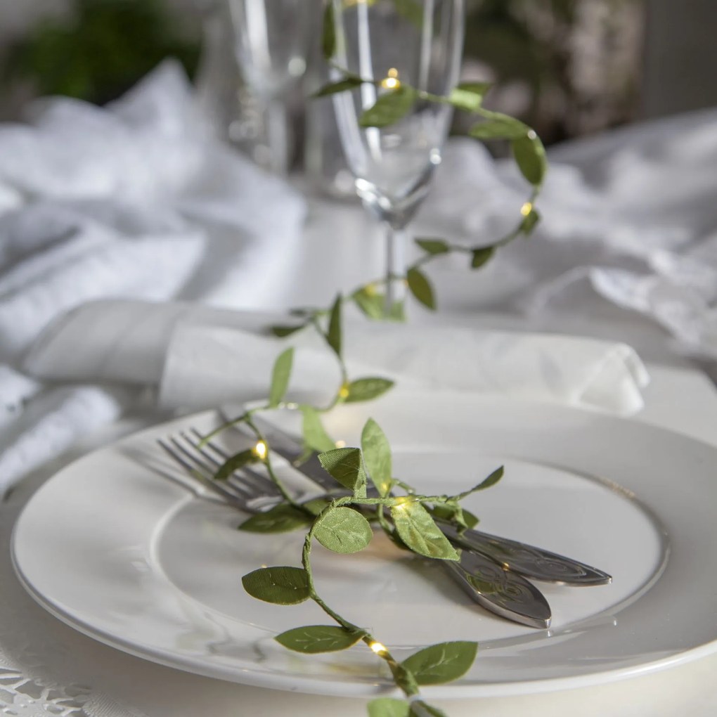 STAR TRADING Svetelná LED girlanda Leaf 95 cm