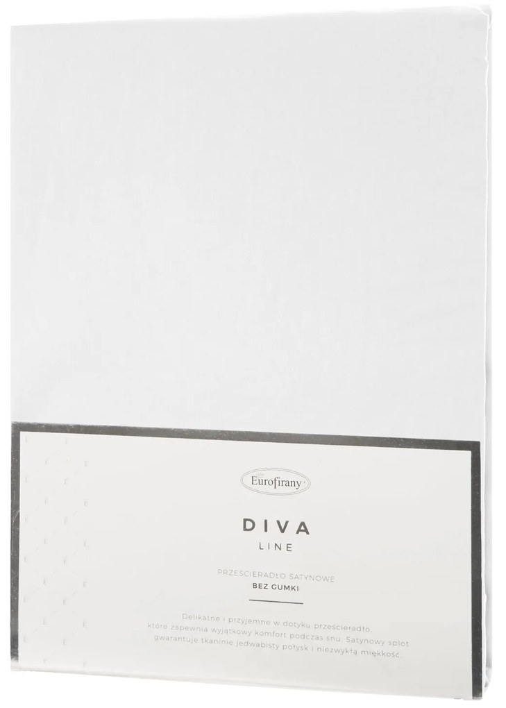 SATÉNOVÉ PRESTIERADLO DINA 160X200 CM BIELE