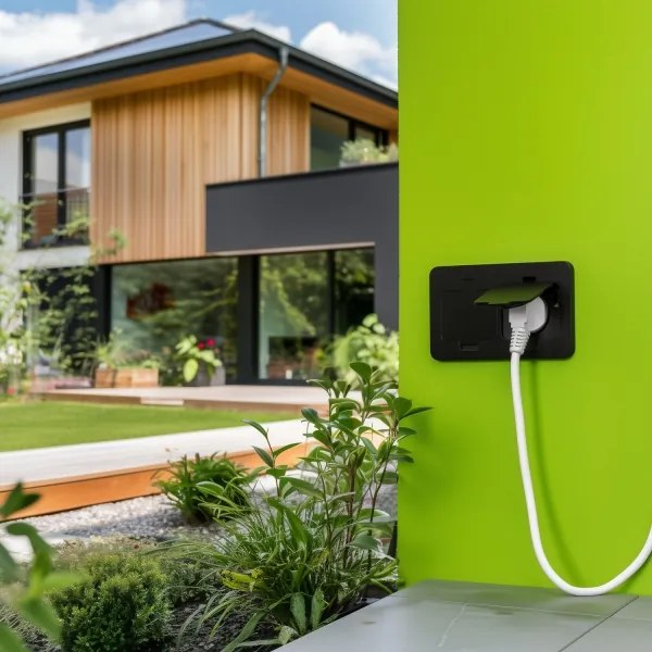 Solight 5B323B - Vonkajšia vstavaná podlahová dvojzásuvka IP55 čierna obdĺžnikový