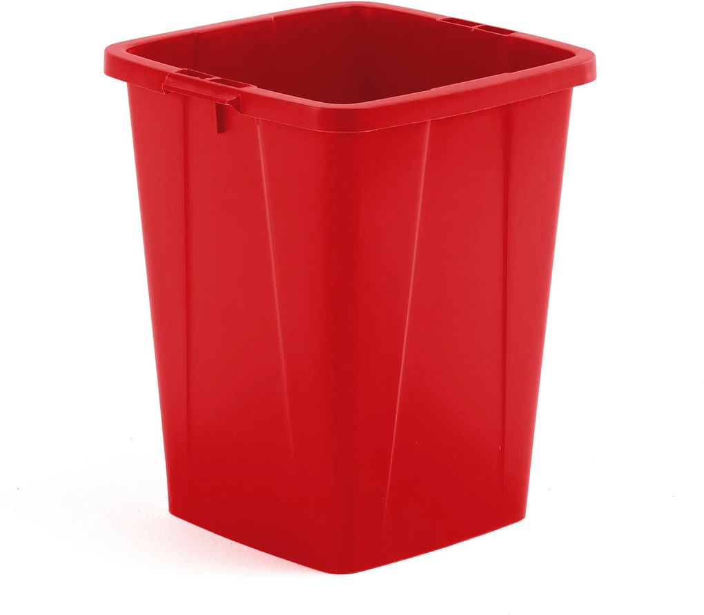 Odpadkový kôš Oliver , 610x490x510 mm, 90 L, červený