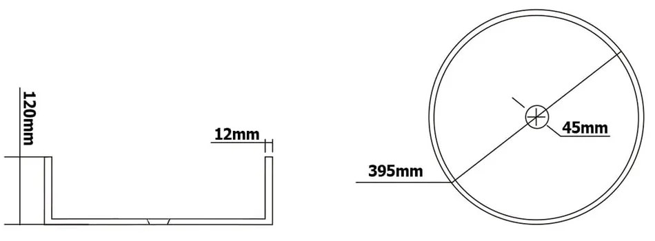 Sklenené okrúhle umývadlo ø 39,5 cm Maragua – Sapho