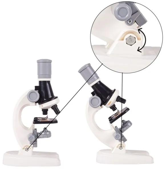 Zábavný detský vedecký mikroskop s príslušenstvom 100x/400x/1200x