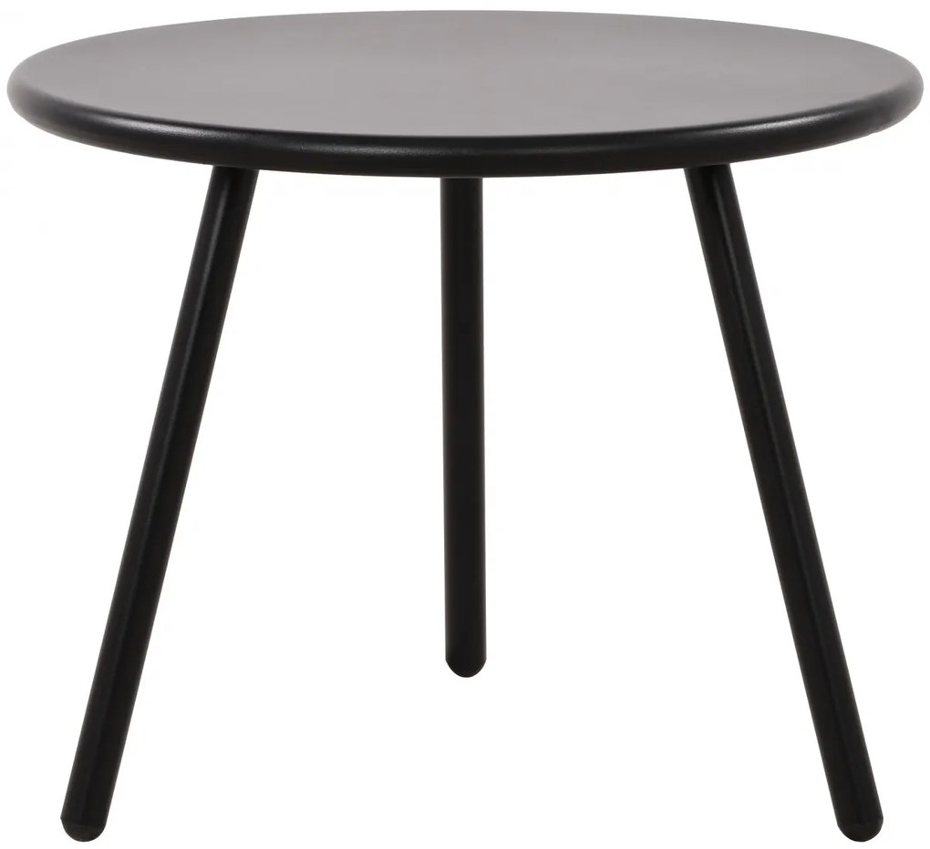 Konferenčný stolík Berea - v40 x Ø50 cm - Čierna
