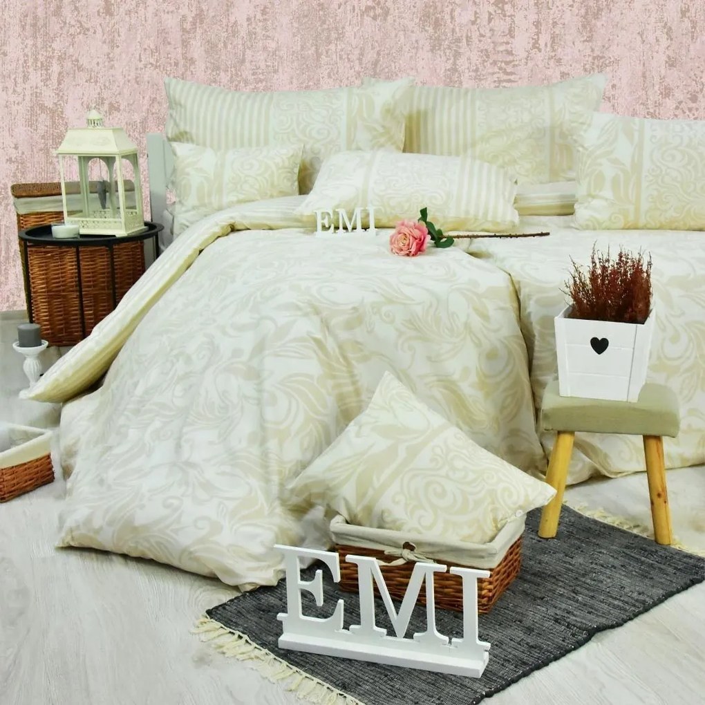 Obliečky bavlnené Royal sivé EMI: Predĺžený set jednolôžko obsahuje 1x 140x220 + 1x 70x90