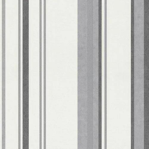 Vliesové tapety, pruhy sivé, Dieter Bohlen Spotlight 245910, P+S International, rozmer 10,05 m x 0,53 m