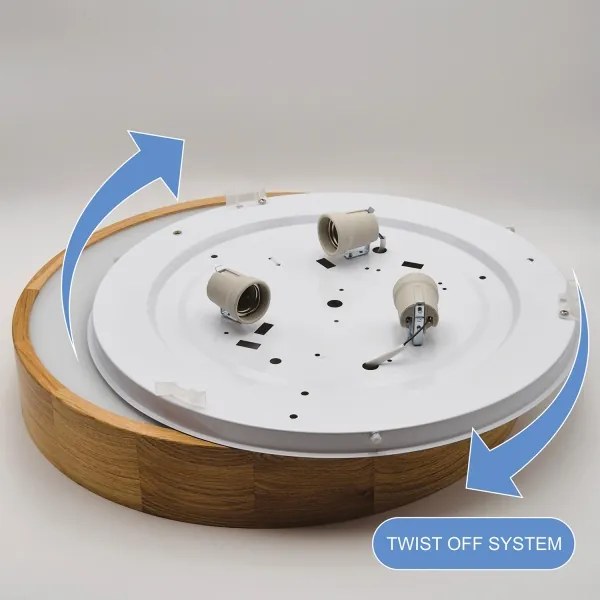 Brilagi - LED Stropné svietidlo CARVALHO 3xE27/60W/230V dub pr. 47,5 cm