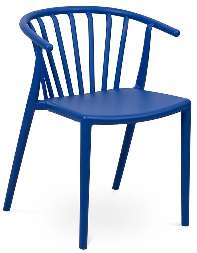 Modrá plastová záhradná stolička Capri – Bonami Essentials
