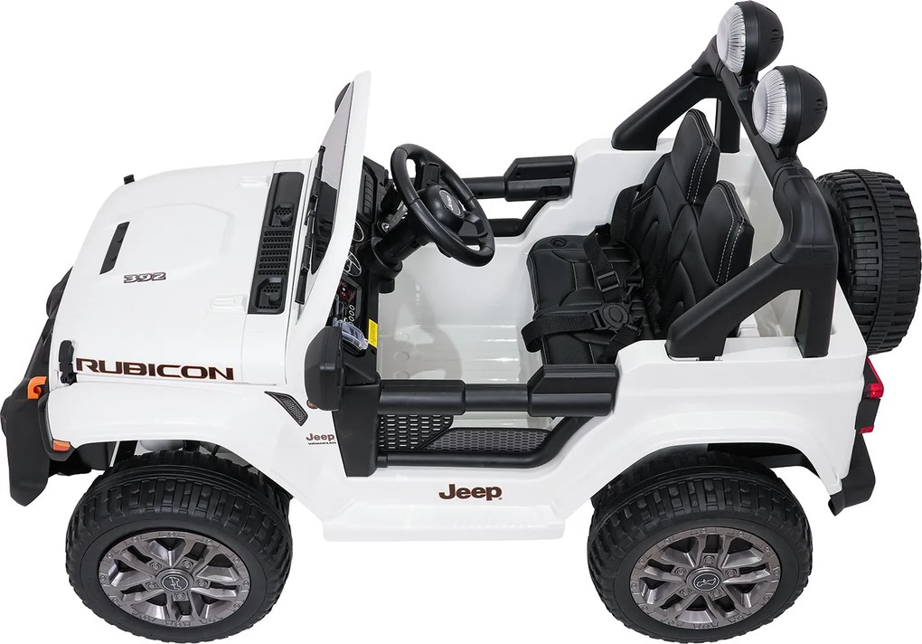 Ramiz Jeep Wrangler Rubicon LIFT elektrické autíčko pre deti biele