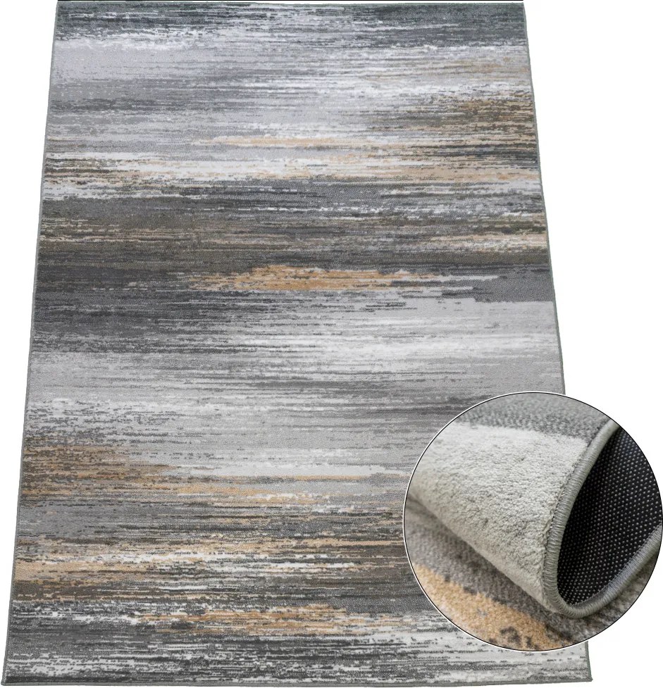 Koberec Accra 6505 Grey Pink – ružový vzorovaný obdĺžnik Rozmer: 200x290 cm