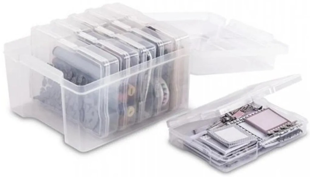 Úložný box s dalšími 6 boxy, SIX na fotky a kreativu