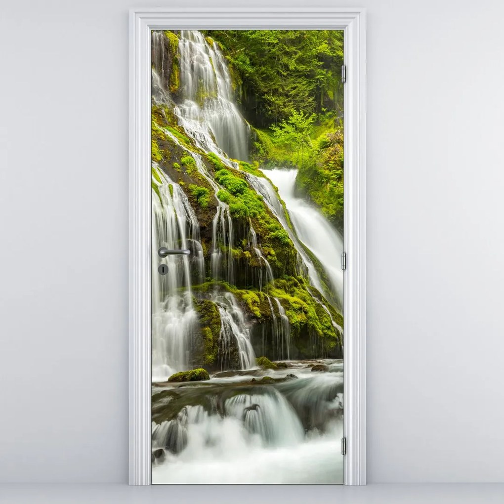 Fototapeta na dvere - Vodopád (95x205cm)