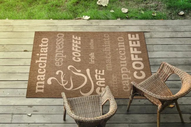 Koberec šnúrkový SIZAL FLOORLUX 20645 coffee / natural