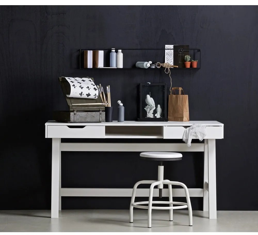 Biely písací stôl WOOOD Nikki