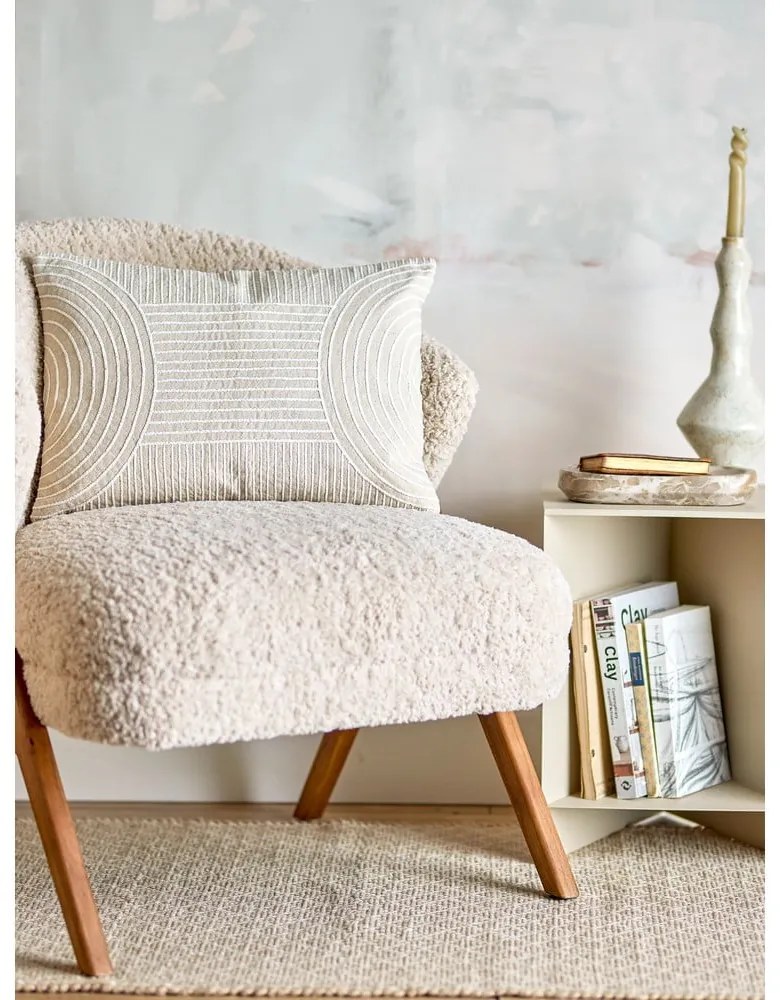 Dekoračný vankúš s prímesou ľanu 35x50 cm Chun – Bloomingville