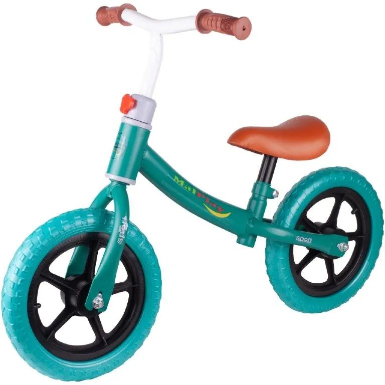 KIK Detský bežecký bicykel zelený
