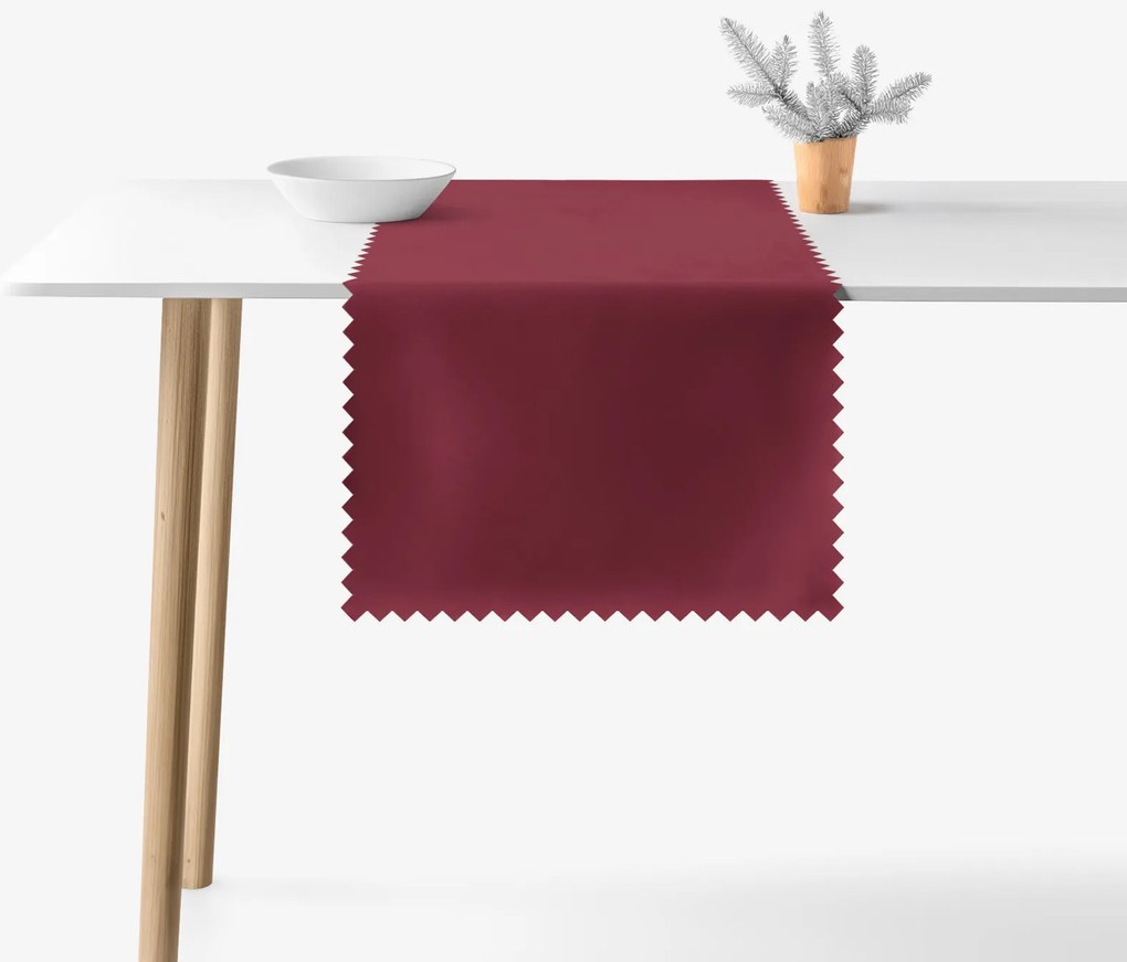 Goldea vianočný behúň na stôl teflónový - bordó 50x120 cm