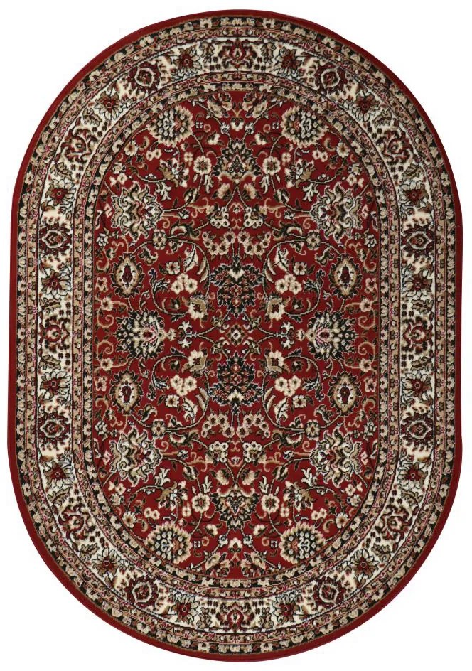 Koberce Breno Kusový koberec PRACTICA ovál 59/CVC, červená, viacfarebná,200 x 290 cm