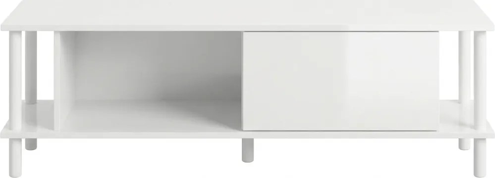 AKCIA TV stolík PARIS 150 cm, biela II. akosť
