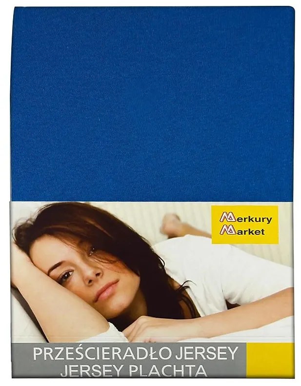 Prestieradlo jersey s gumičkou 140x200 námornícka modrá 29