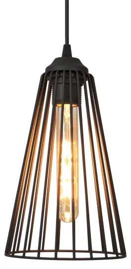 Luster na lanku TORRI 3xE27/15W/230V čierna
