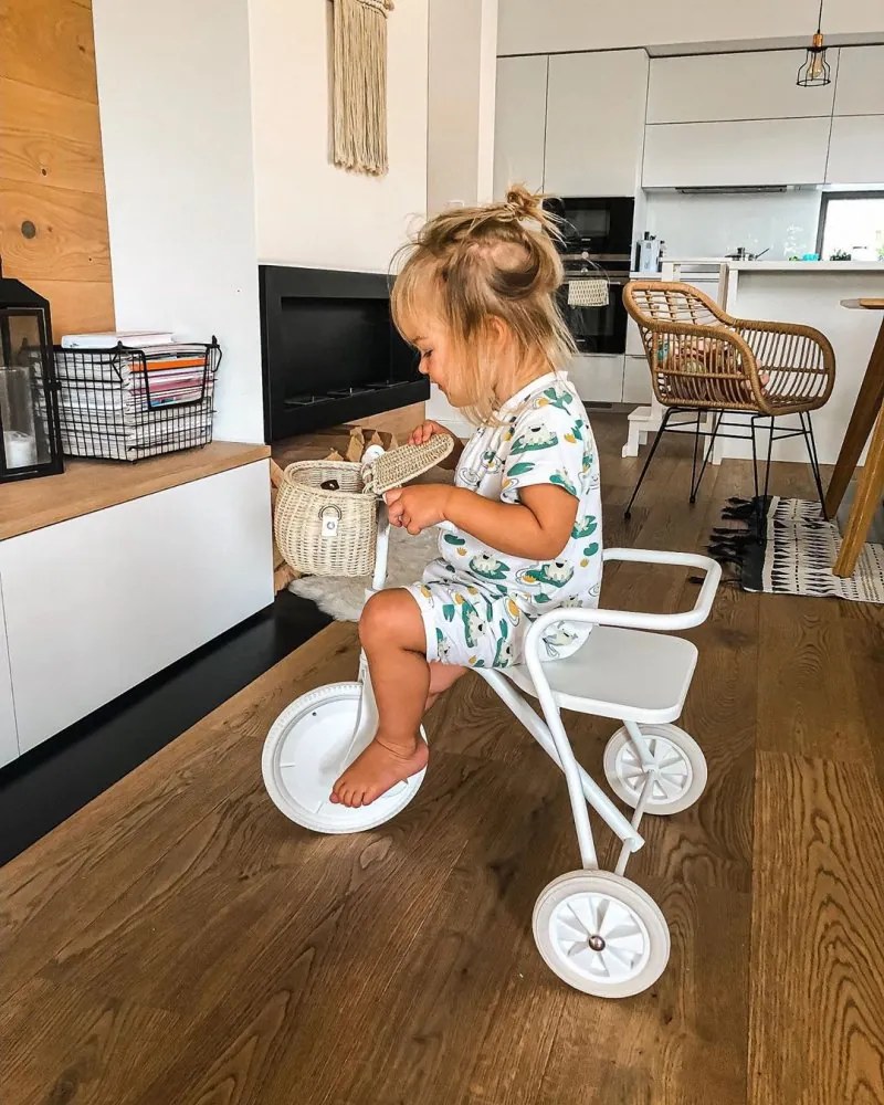 Detská trojkolka biela