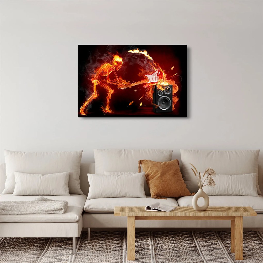 Obraz - Hudba v plameňoch (90x60 cm)