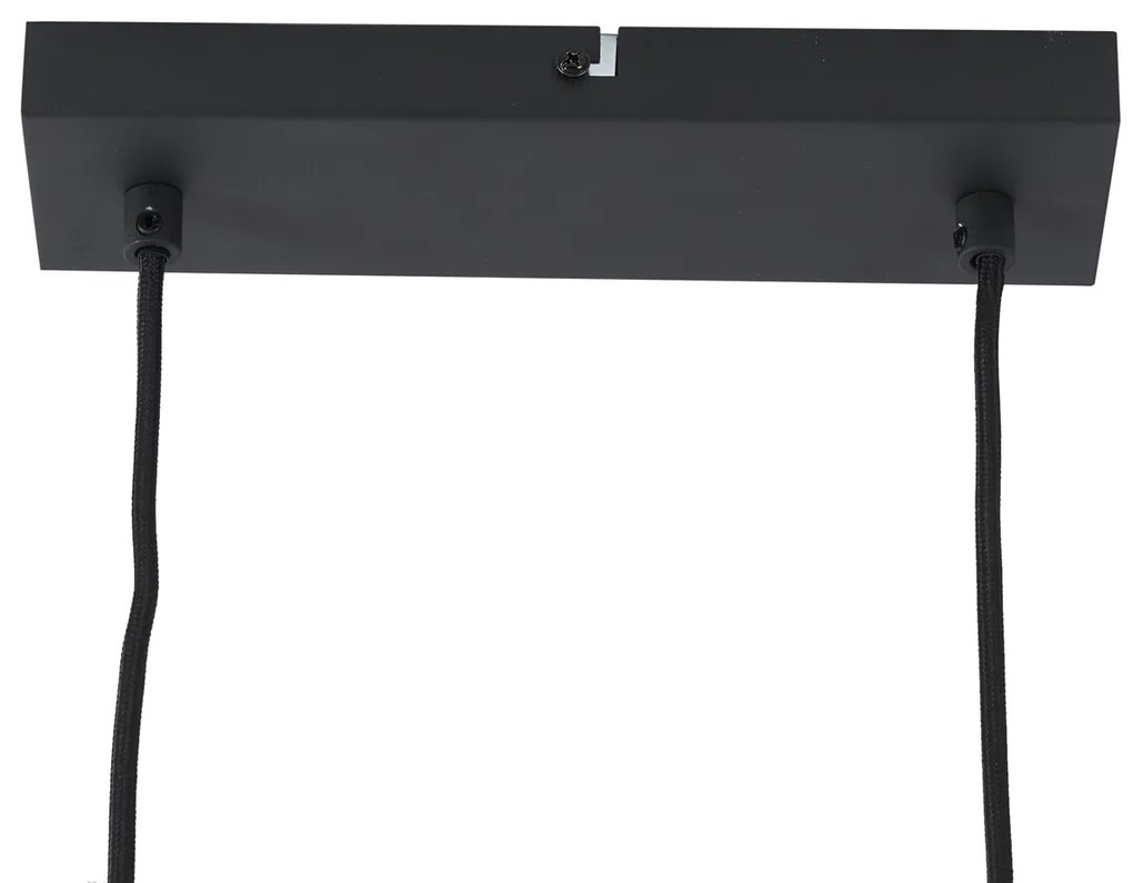 Moderné závesné svietidlo čierne so 6 svetlami - Jeana Straight