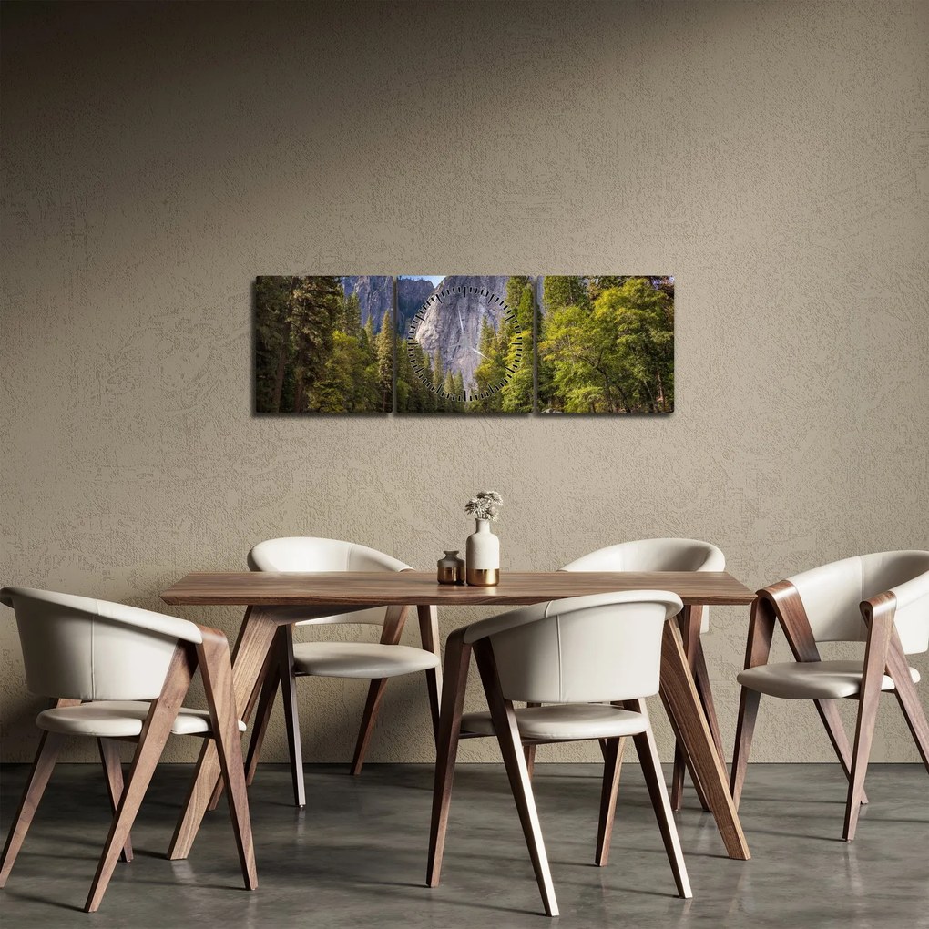 Obraz skál (s hodinami) (90x30 cm)