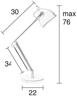 Zuiver Reader stolná lampa - Čierna