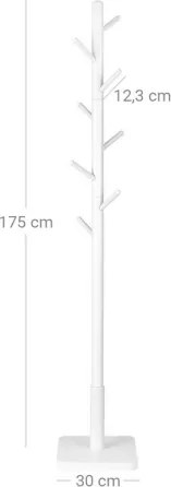 Stojací vešiak LINEA biely