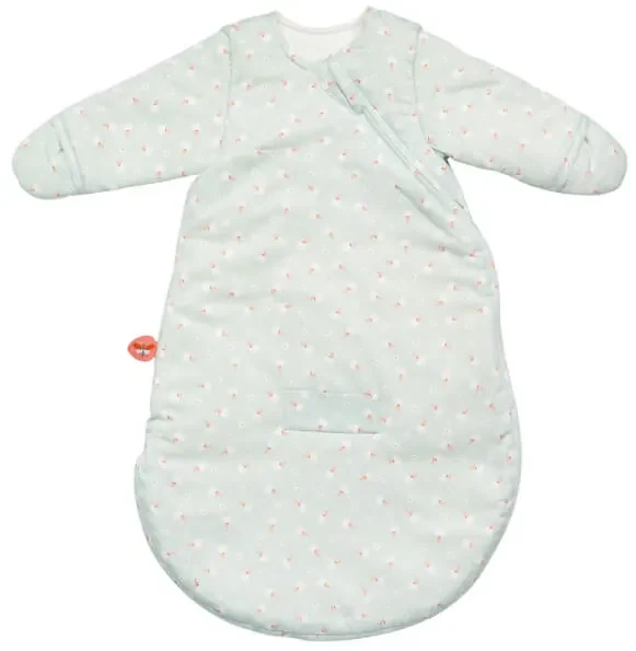 Vak spací bavlnený s rukávmi na zips TOG 2, 0-3 m, 60 cm Mila, Zoe & Lana