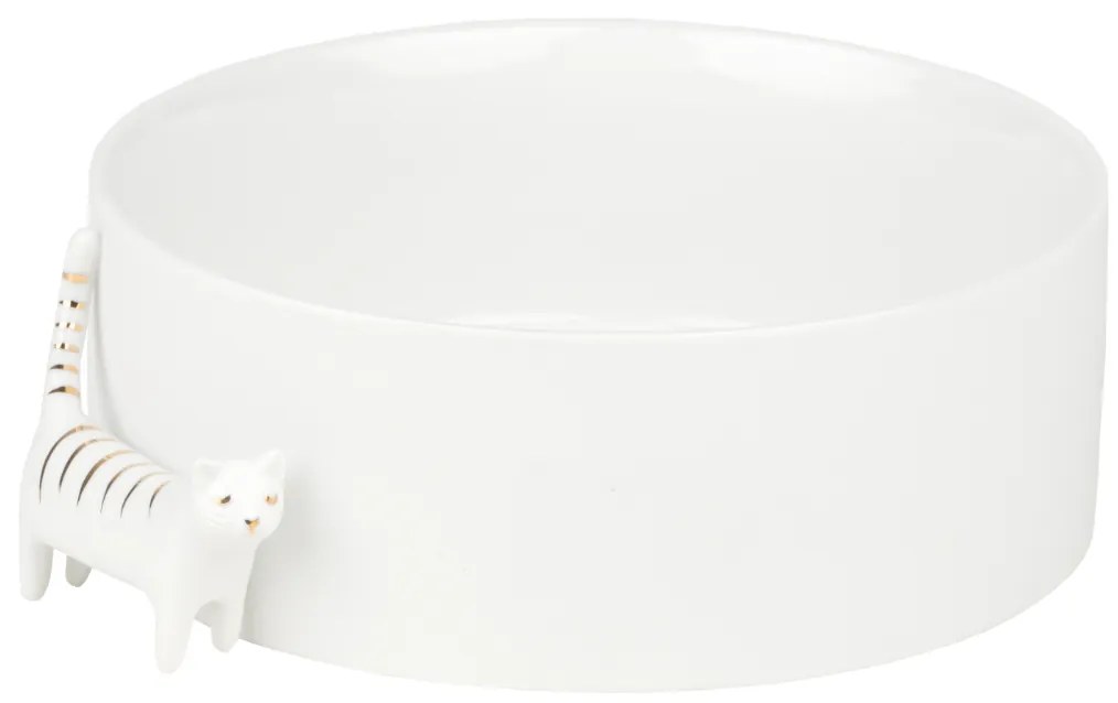 Biela porcelánová miska CAT