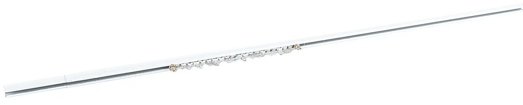 Gardinia Koľajnička U-Ext rozťažná komplet 110 - 200 cm, biela, 110 - 200 cm