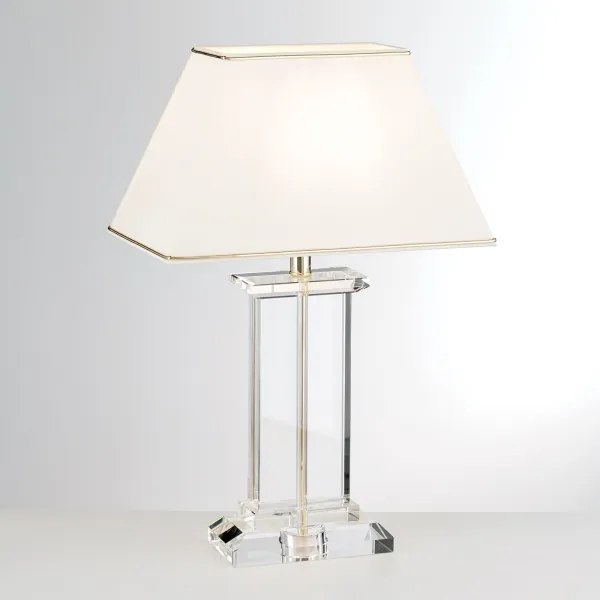 Orion LA 4-1202 - Krištáľová stolná lampa VERONIQUE 1xE27/60W/230V krémová/číra