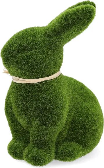 Dekoratívna figúrka POLY v tvare veľkonočného zajaca, zelená 965269