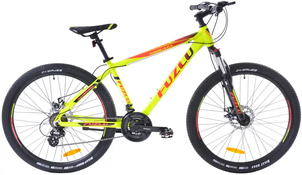 Fuzlu Horský Bicykel Fuzlu Warrior 1.0 27&quot; žltý / červený / čierny  lesklý 17&quot; 2023 | BIANO
