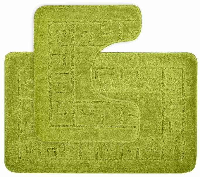 Kúpeľňové predložky set 2 kusov Wezen zelené EMI