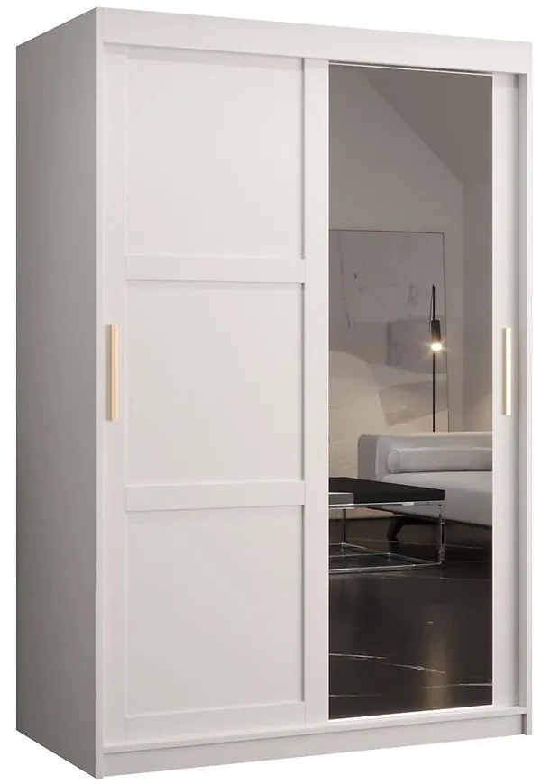 Skriňa Amiro 2 120 biely/biely